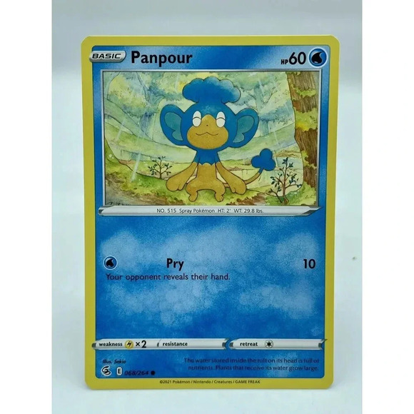 Panpour‎ 068/264 Fusion Strike Non-Holo Pokémon TCG Mint Unplayed - Picture 1 of 6